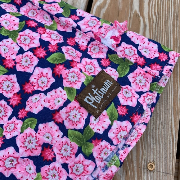 Matilda Jane platinum floral skirt with flower size 8 (#2 of 8) - Picture 5 of 6